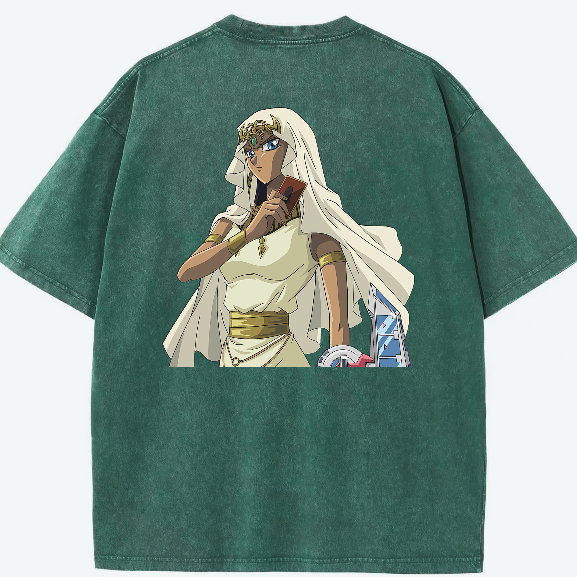 （画像用） 遊☆戯☆王 Yu-Gi-Oh! 綿100% ヴィンテージ風 半袖Tシャツ（背面プリント）